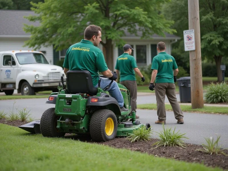 Southington Landscaping Pros crew at work