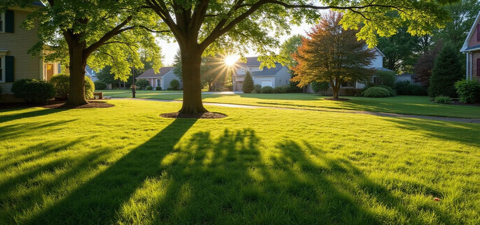 Manicured residential lawn in Southington, CT maintained by Southington Landscaping Pros